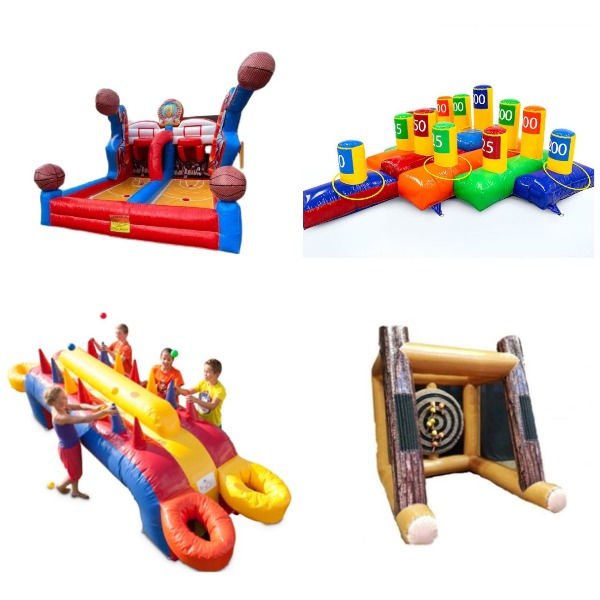 Set van 4 opblaasbare spellen