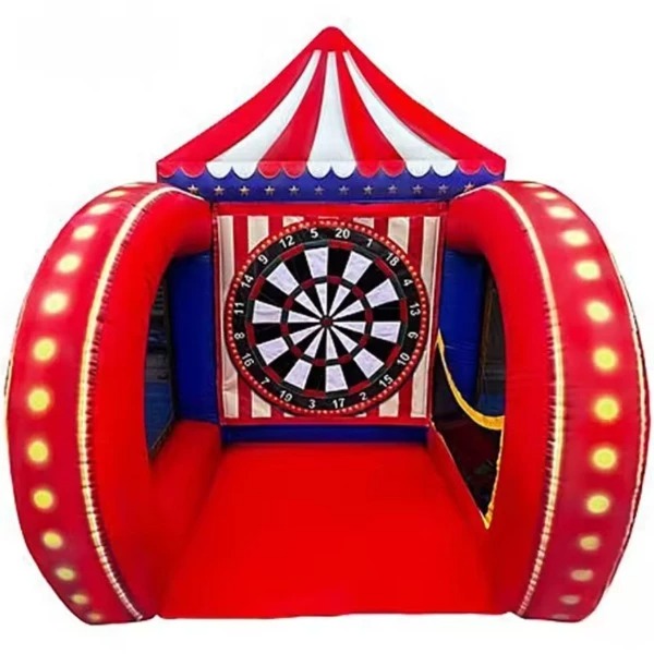 Opblaasbaar dartbord in Circusthema